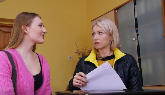 Na Wspólnej, odc. 3279: Bella (Karolina Matej), Lena Trojanowska (Małgorzata Zawadzka)