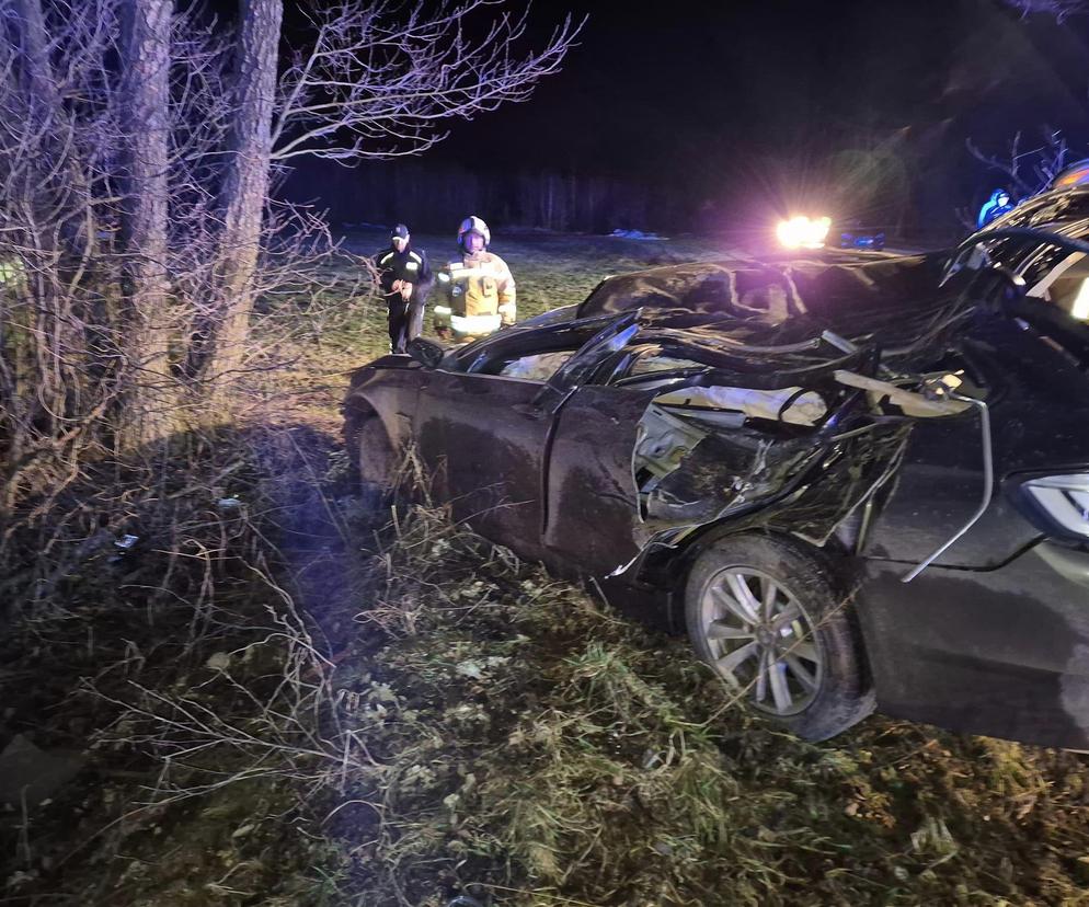 rozbite BMW wypadek Sosna_Korabie