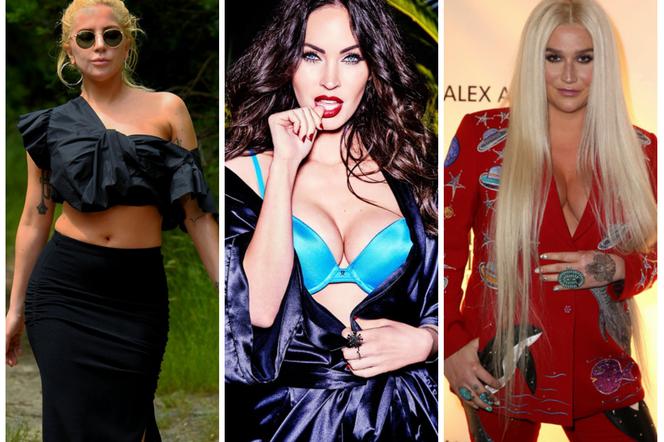 Lady Gaga, Megan Fox, Kesha