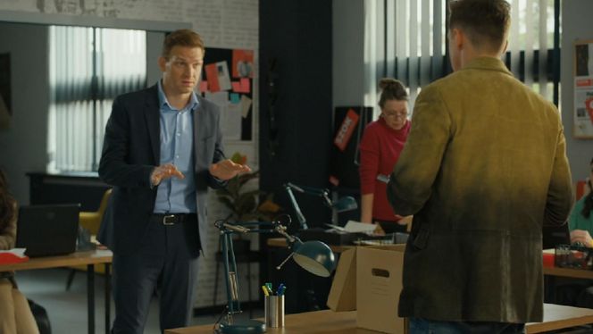 Barwy szczęścia, odcinek 3174. Łukasz (Michał Rolnicki), Błażej (Piotr Ligienza)