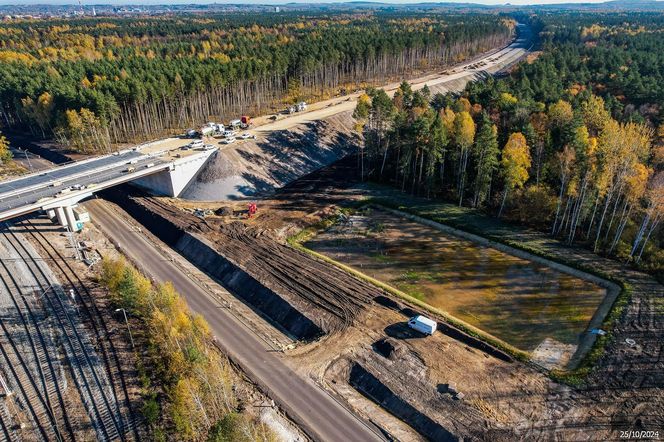 Tak wygląda obecnie budowa I części obwodnicy Zawiercia i Poręby. Ta część kończy się na węźle Kromołów