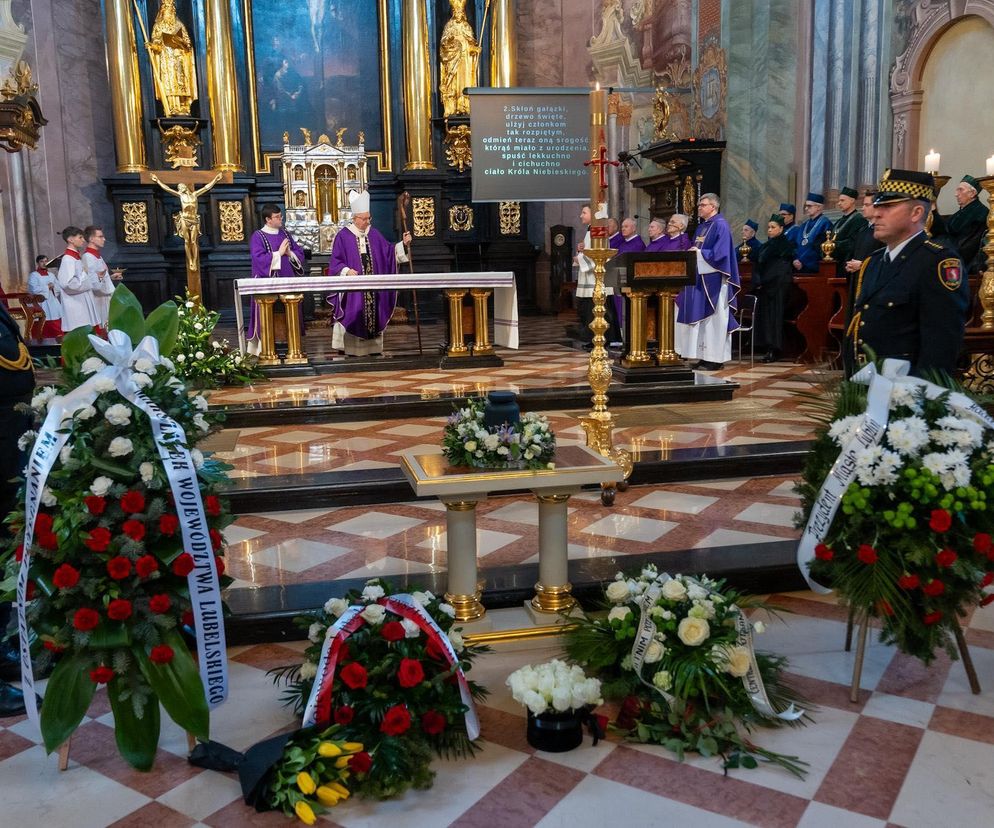 Pożegnanie profesora Leszka Mądzika w Archikatedrze Lubelskiej