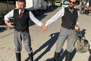 Matylda na planie serialu. Mirosław Haniszewski, Kamil Szeptycki