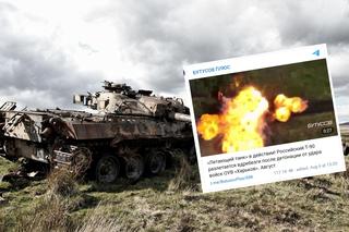 Rosyjski czołg doszczętnie zniszczony. Na oczach żołnierzy eksplodował! [WIDEO]