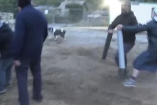 Zakonnica powala aktywistę