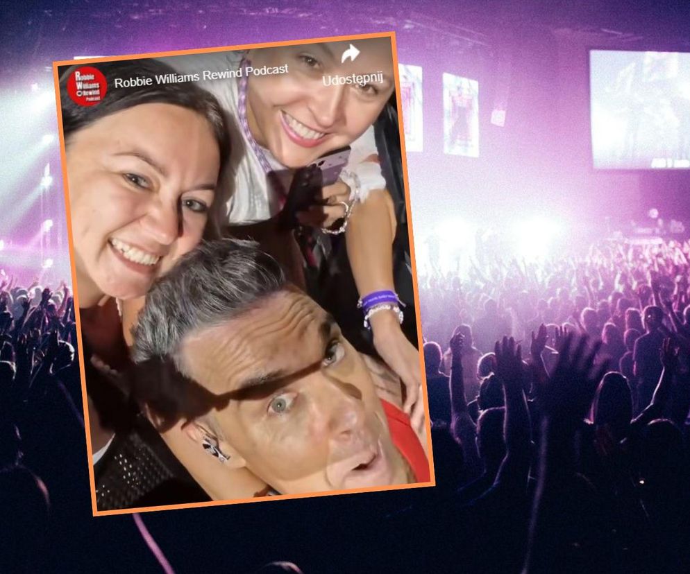 Lucky Joanna! Fanka uwiecznia moment z Robbiem Williamsem