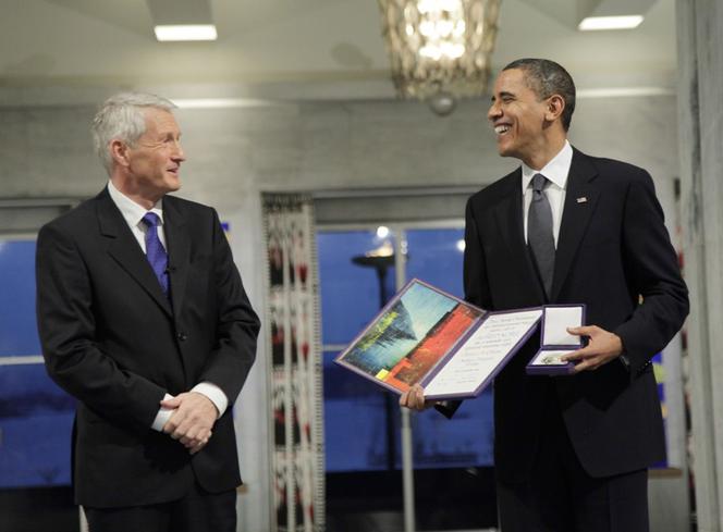 Thorbjoern Jagland i Barack Obama