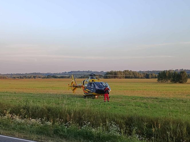 Wypadek Busa z Dziećmi w Miejscowości Lechów