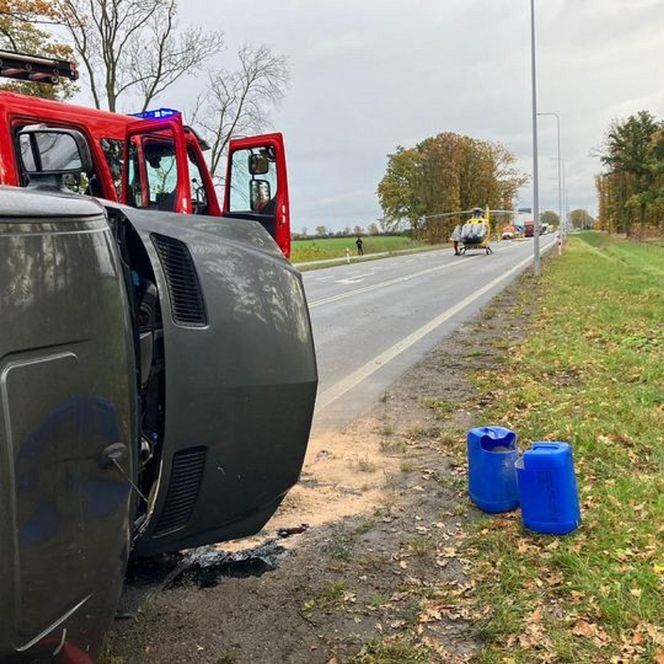 Wypadek w Baldowie. Nie żyje jedna osoba