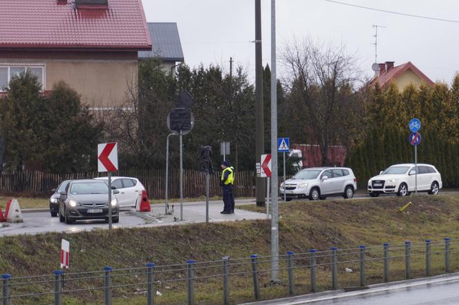 Protest rolników z 20 lutego. Blokada drogi obok Białegostoku