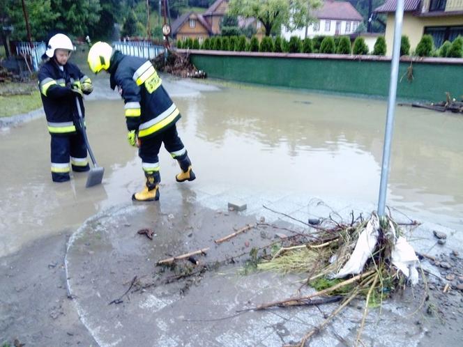 Powódź w Małopolsce, OSP Pogorzany w akcji