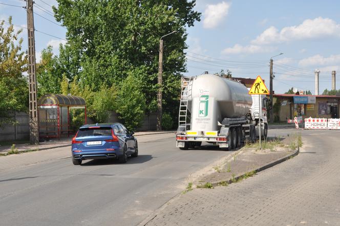 Roboty drogowe i utrudnienia na Dolnej Kamiennej w Skarżysku