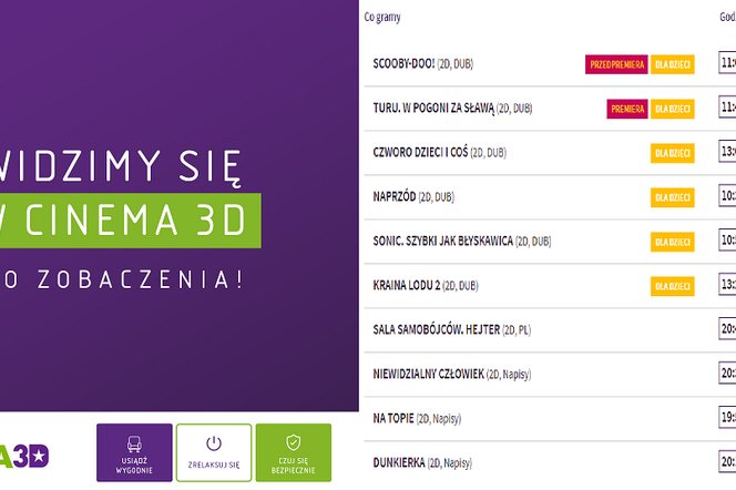 Cinema 3D w Lesznie znów działa. Od środy (21.07) można się tam wybrać na film