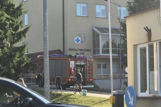 Nisko. Ogień trawił karetki 