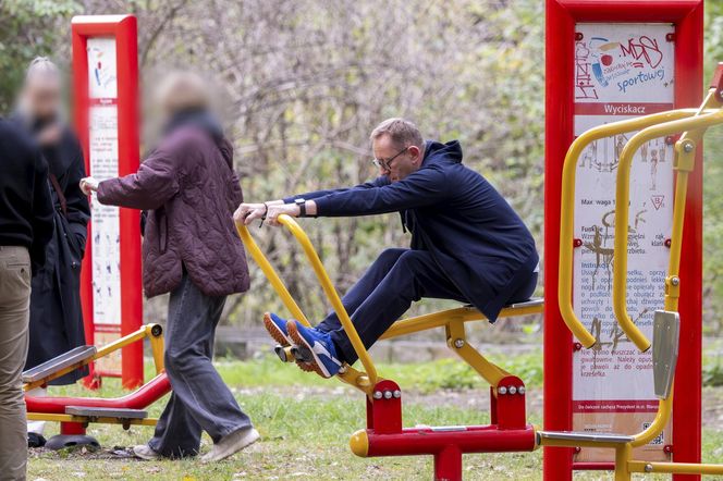 Były minister z PiS Robert Telus na siłowni