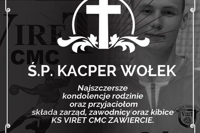 Nie żyje Kacper Wołek