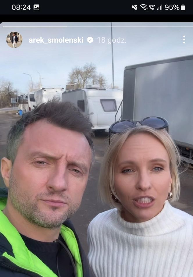 M jak miłość na planie nowy sezon po wakacjach 2025. Dorota (Iwona Rejzner), Bartek (Arkadiusz Smoleński)