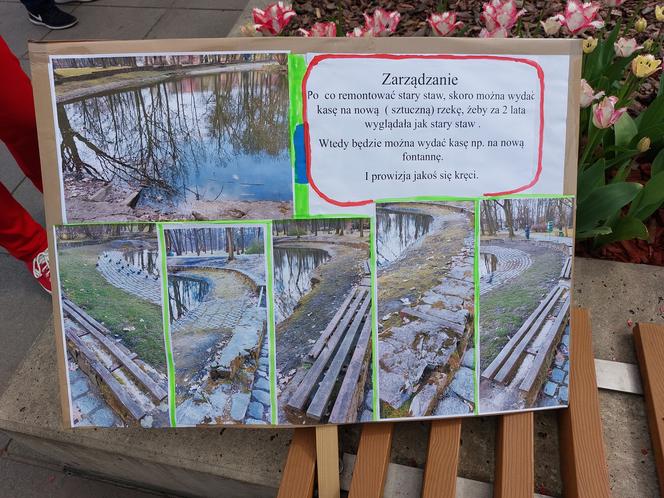 Zamiast sztucznej rzeki - więcej drzew. Mieszkańcy złożyli petycję ws. Parku Kościuszki
