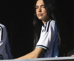 Krzysztof Stanowski i Dua Lipa na meczu Coca - River