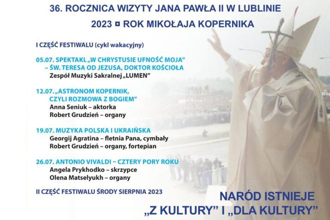 Międzynarodowy Festiwal Organowy Lublin – Czuby 2023 - plakat wydarzenia