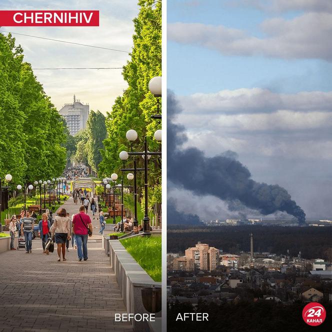 Rada najwyższa Ukrainy pokazała zdjęcia zniszczeń