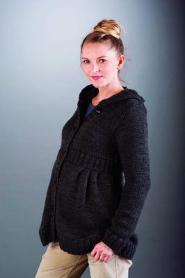 Ubrania w ciąży: długi pulower