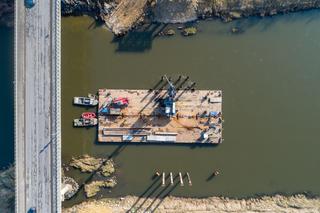 Tymczasowy most na Wiśle w Jankowicach zastąpi w czasie budowy stary most