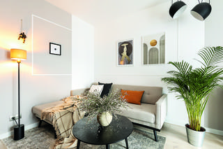 Salon z narożnikiem