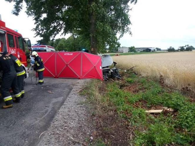 Tragedia w powiecie tucholskim! Kierowca zginął na miejscu! [ZDJĘCIA]