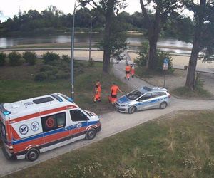 Dzieci chodziły środkiem Sanu!
