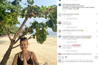 Marta Manowska na plaży