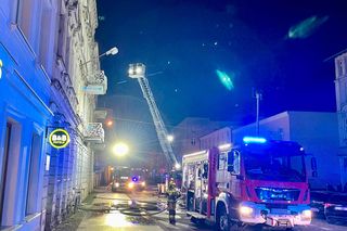 Pożar na Słowiańskiej w Lesznie