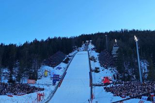 Kibice podczas niedzielnego konkursu Pucharu Świata w Zakopanem