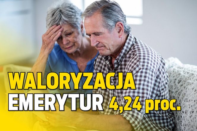 Waloryzacja emerytur 4,24 proc. 