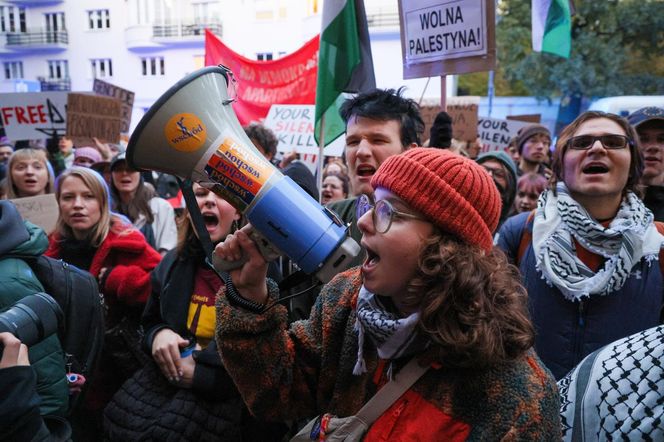 Manifestacja przed siedzibą MSZ w Warszawie (2.10.2025)