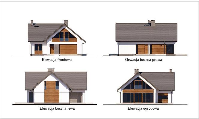 Projekt domu Piękny widok (wariant I) z kolekcji Muratora