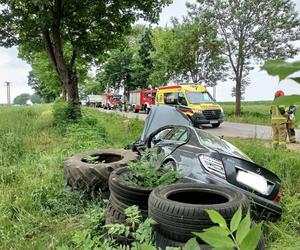 Wypadek na trasie Wizna - Jedwabne pod Łomżą! Jedna osoba trafiła do szpitala