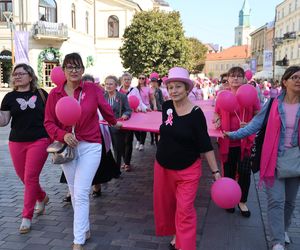 W centrum Lublina królował róż! Przez miasto przeszedł Marsz Różowej Wstążki