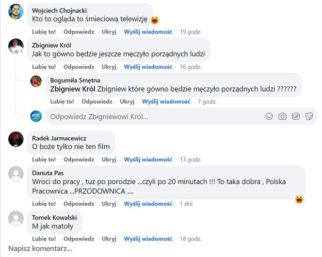 M jak miłość. Komentarze widzów 