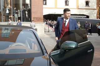 Takimi samochodami Lewandowscy przyjechali na galę Złoty But