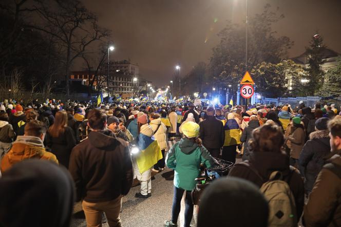 Manifestacja solidarnościowa z Ukrainą