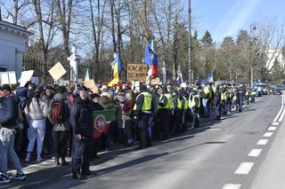 Protest pod Ambasadą Rosji