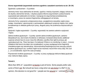 Matura 2025 angielski rozszerzony: przykładowa rozprawka, list, artykuł. Przykłady CKE