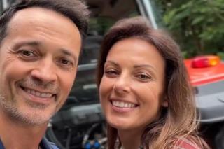 Barwy szczęścia nowy sezon na planie. Kasia (Katarzyna Glinka), Mariusz (Rafał Cieszyński)