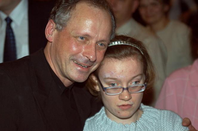 Paweł Wawrzecki z córką
