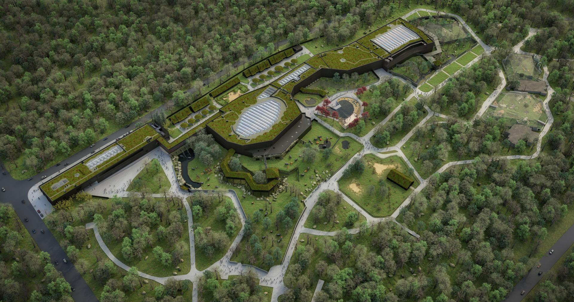 Orientarium w Łodzi, wizualizacja, proj. ArC2 Fabryka Projektowa, 2017-2021