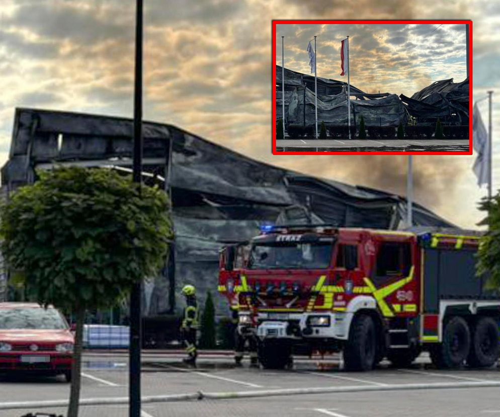 Pożar hali pod Kępnem