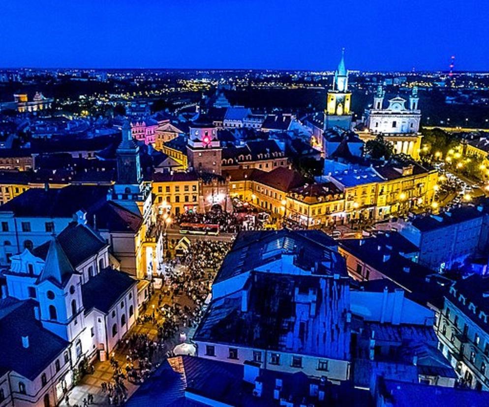 Lublin - brak oświetlenia nad ranem, czyli oszczędzanie ratusza