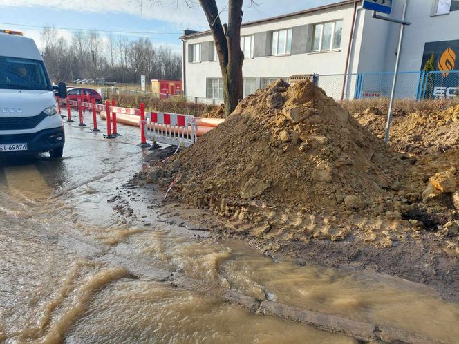 Awaria magistrali wodociągowej w Starachowicach