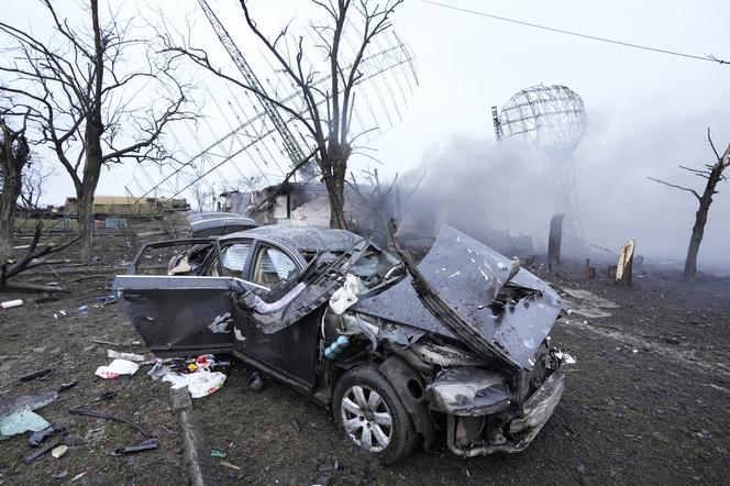 Inwazja na Ukrainę - zniszczenia w Mariupolu